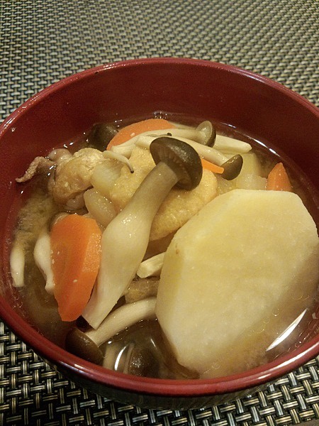 hokkori pork miso soup♪